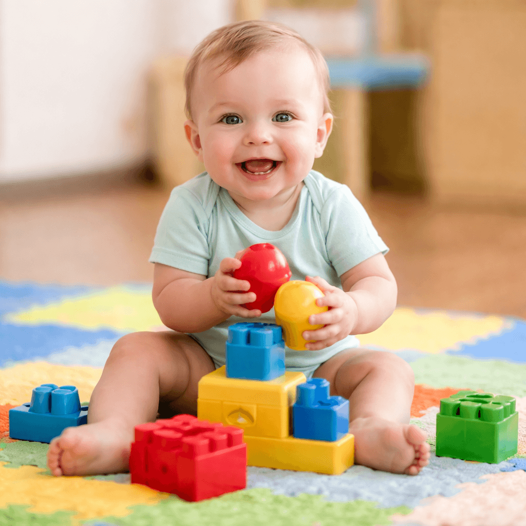 Infant playing at Daycare in Parker Colorado